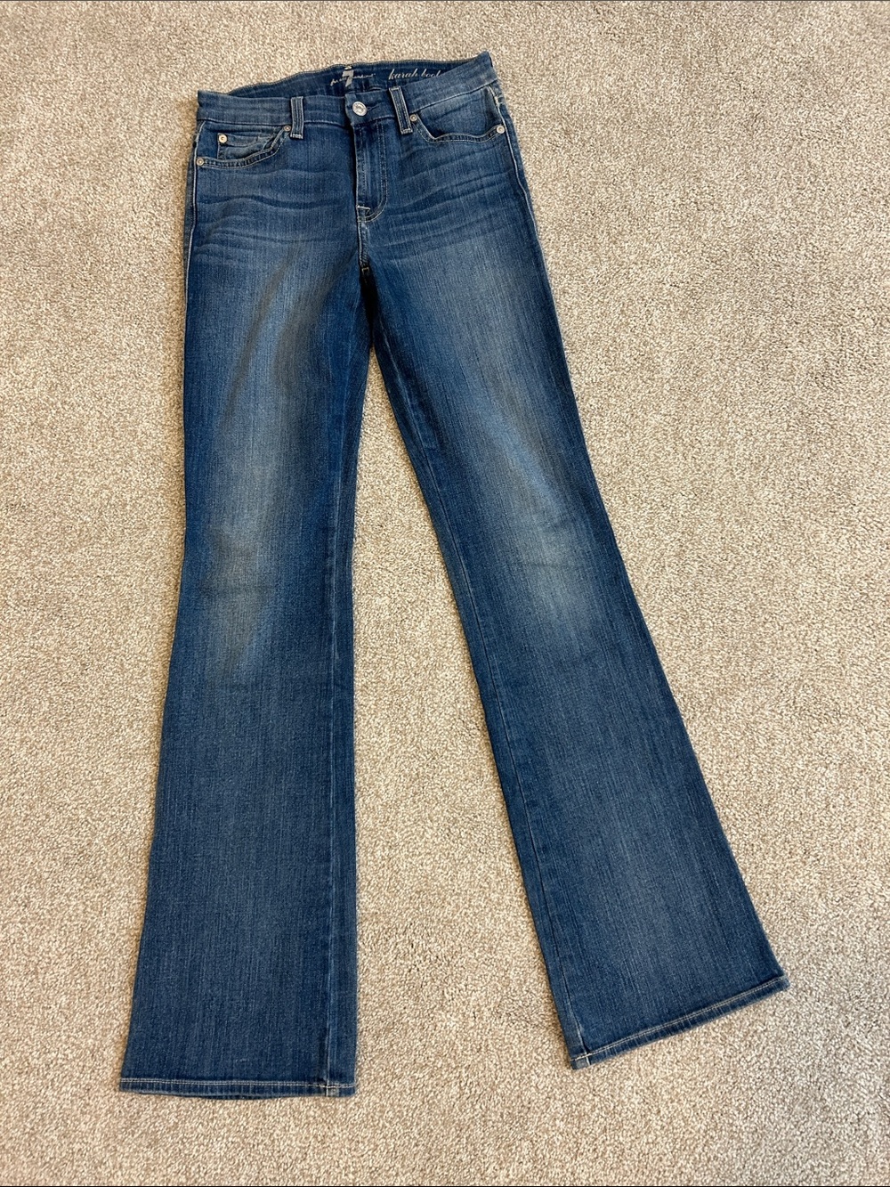 7 For All Mankind Dark Blue Flared Women’s Jeans